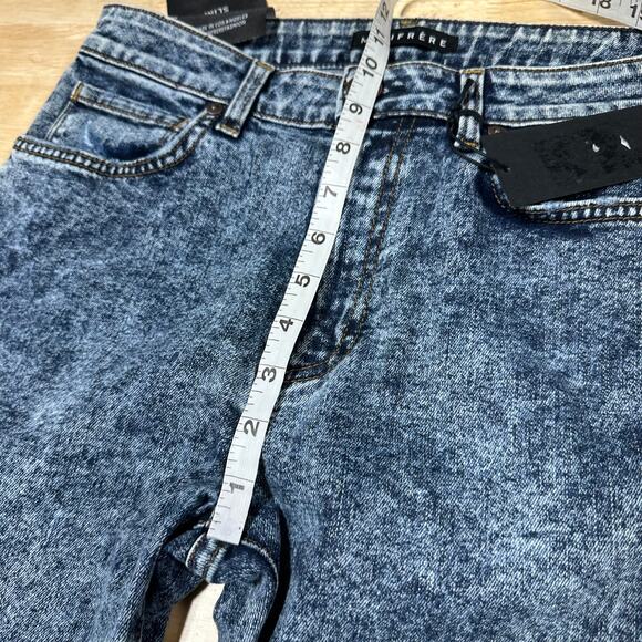 Monfrère NWT Brando Acid Wash Slim Jeans Santa Cruz Distressed Men's Size 31 - Picture 8 of 9